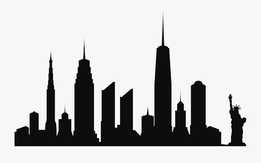 Clip Art New York City Png - Silhouette City Skyline Transparent, Transparent Clipart