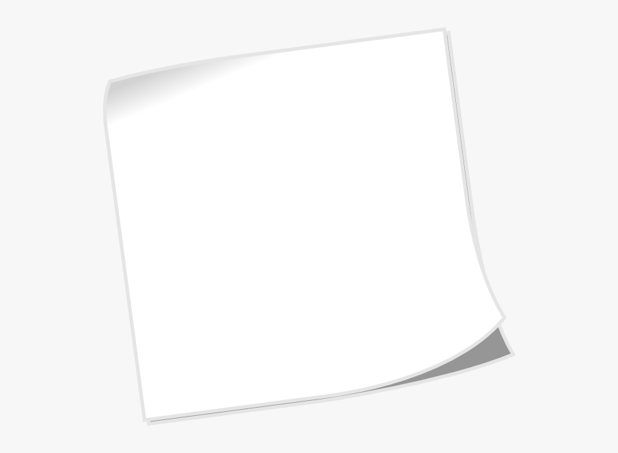 White Sticky Note Png, Transparent Clipart