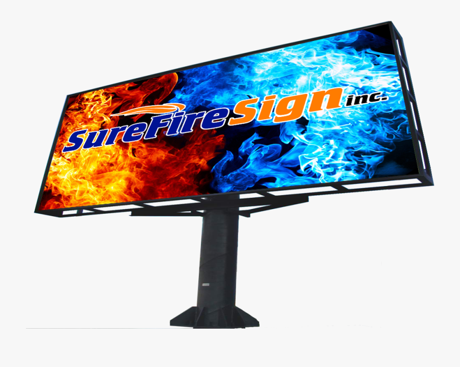 Led Sign Solutions Surefire - Led-backlit Lcd Display, Transparent Clipart