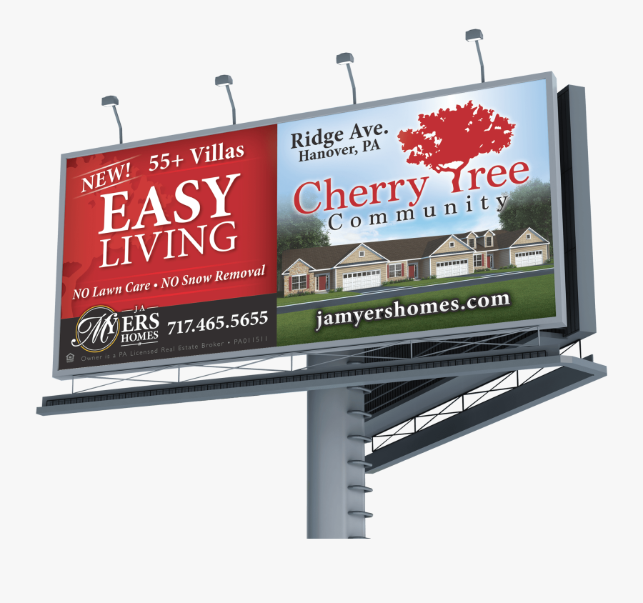 Clip Art J A Myers Home - Home Builder Billboard Designs, Transparent Clipart