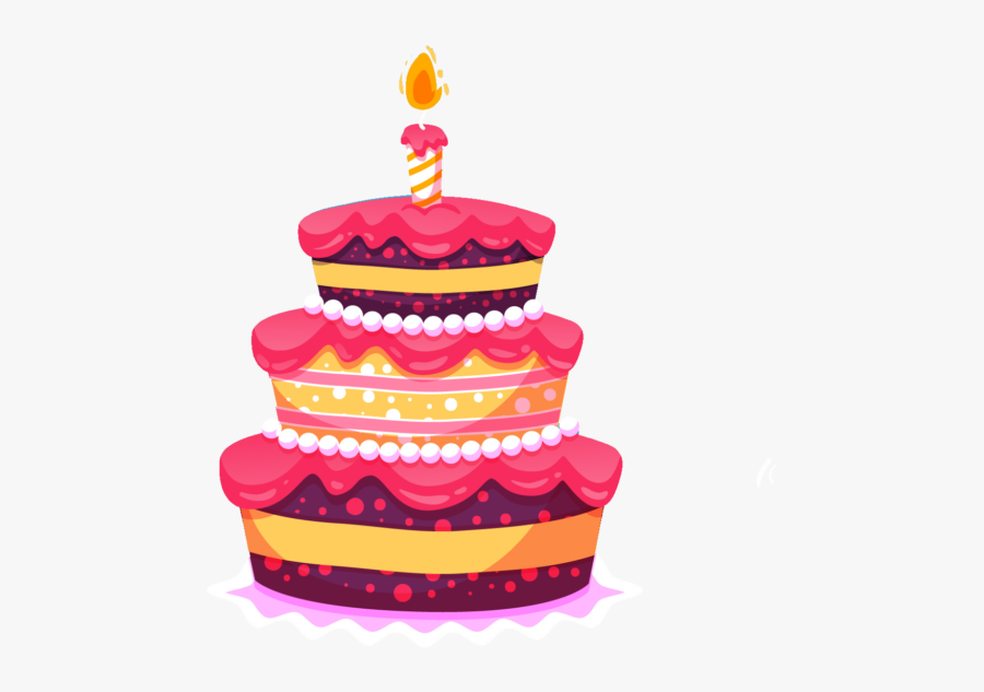 Happy Clipart Psd Peoplepng - Happy Birthday Cake Png, Transparent Clipart