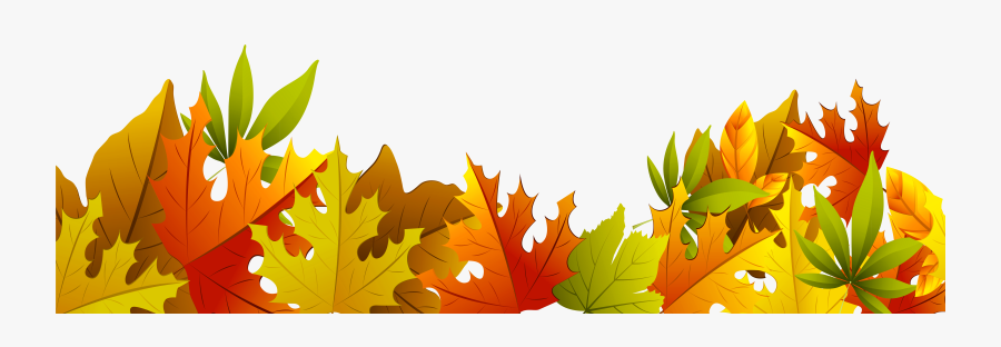 Transparent Autumn Clip Art - Fall Leaves Clipart Border, Transparent Clipart