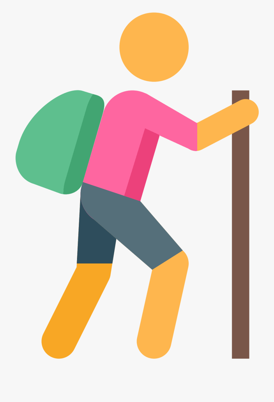 Transparent Background Backpacker Icon