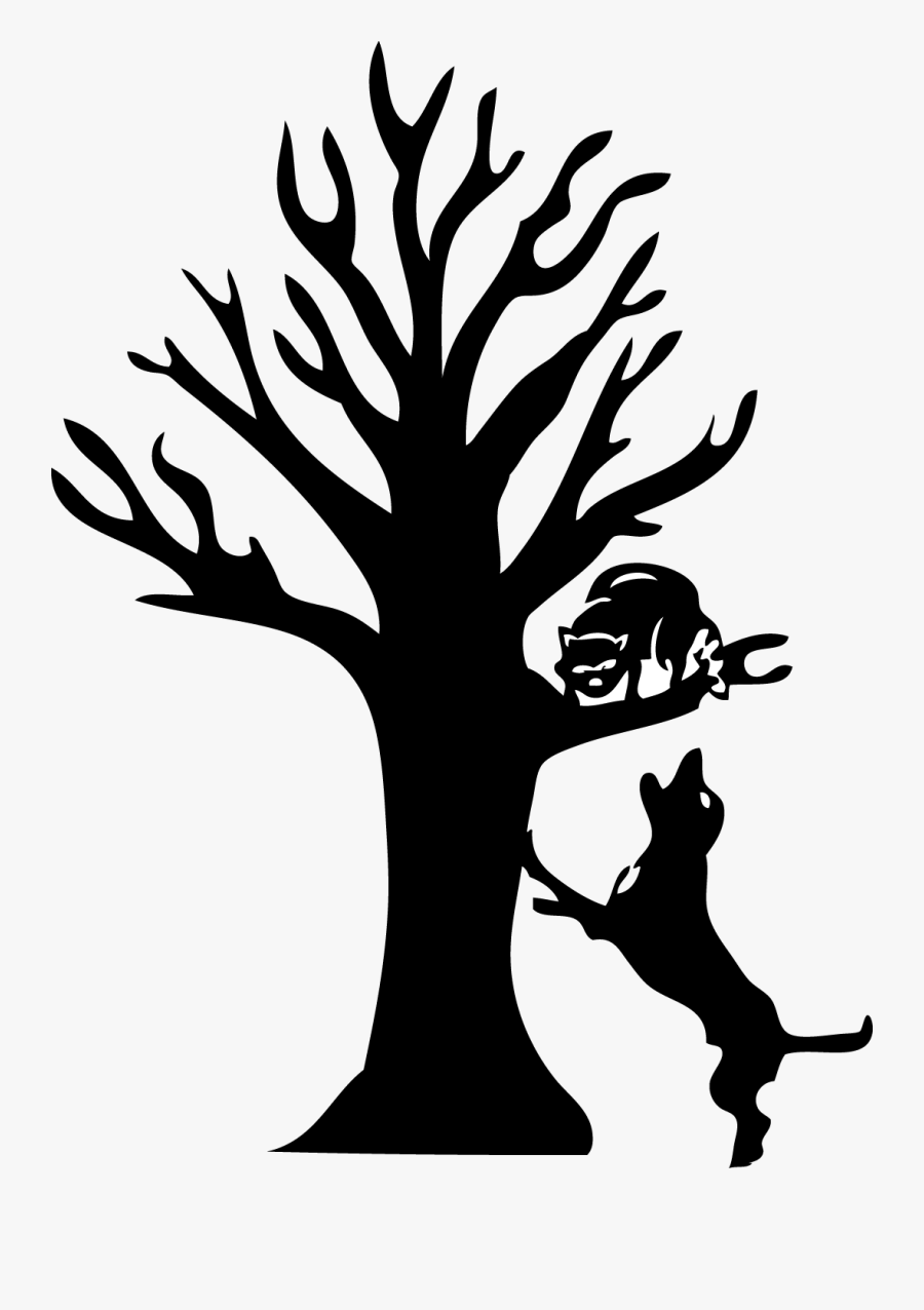 Treeing Dog Svg - Coon Dog On Tree , Free Transparent Clipart - ClipartKey