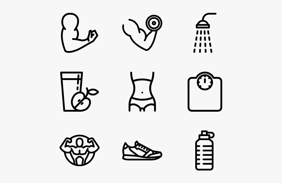 5,809 Free Vector Icons - Fitness Icon, Transparent Clipart