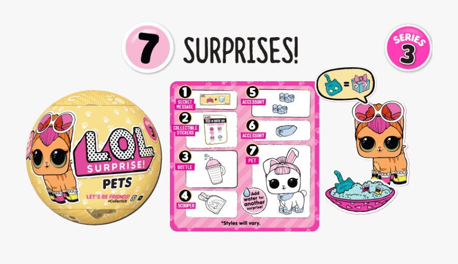 Lol Surprise Pets - Secret Message Lol Surprise Pets, Transparent Clipart
