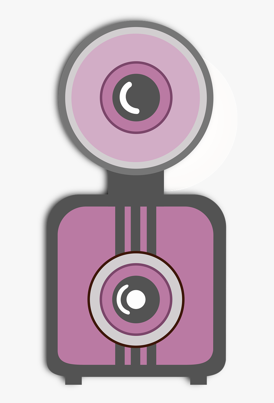 Camera Flat Clip Art Free Picture - Illustration, Transparent Clipart