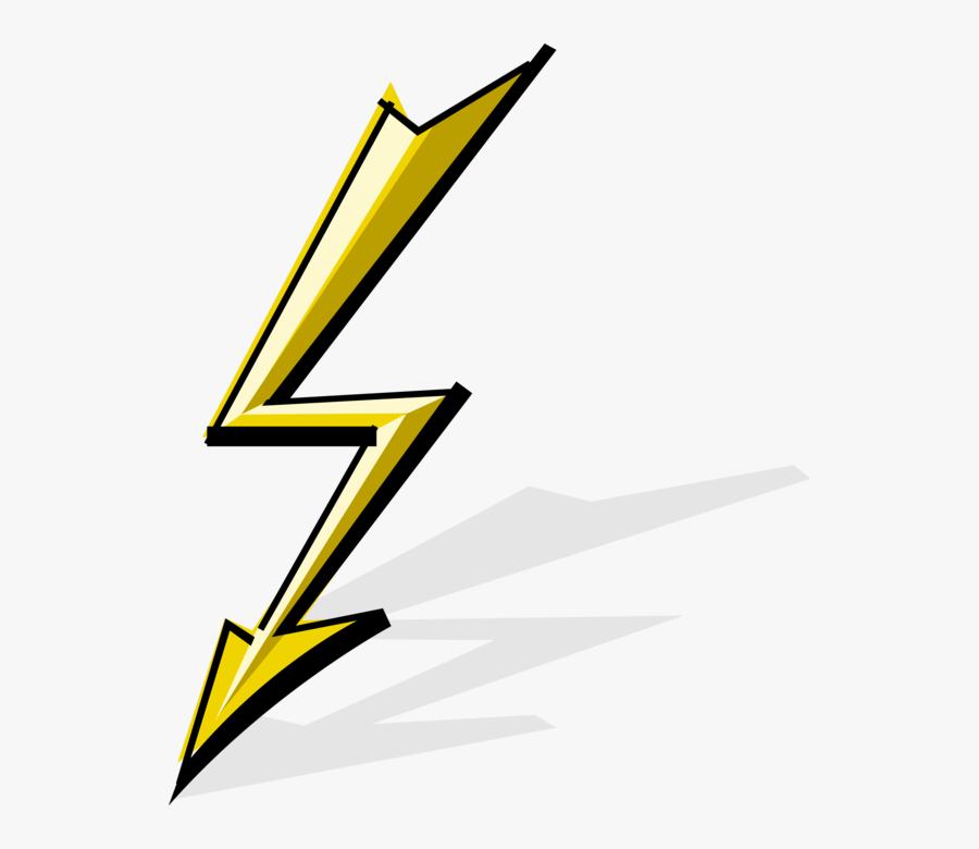 Vector Illustration Of Bolt Of Lightning Arrow Flash - Lightning Arrow Svg, Transparent Clipart