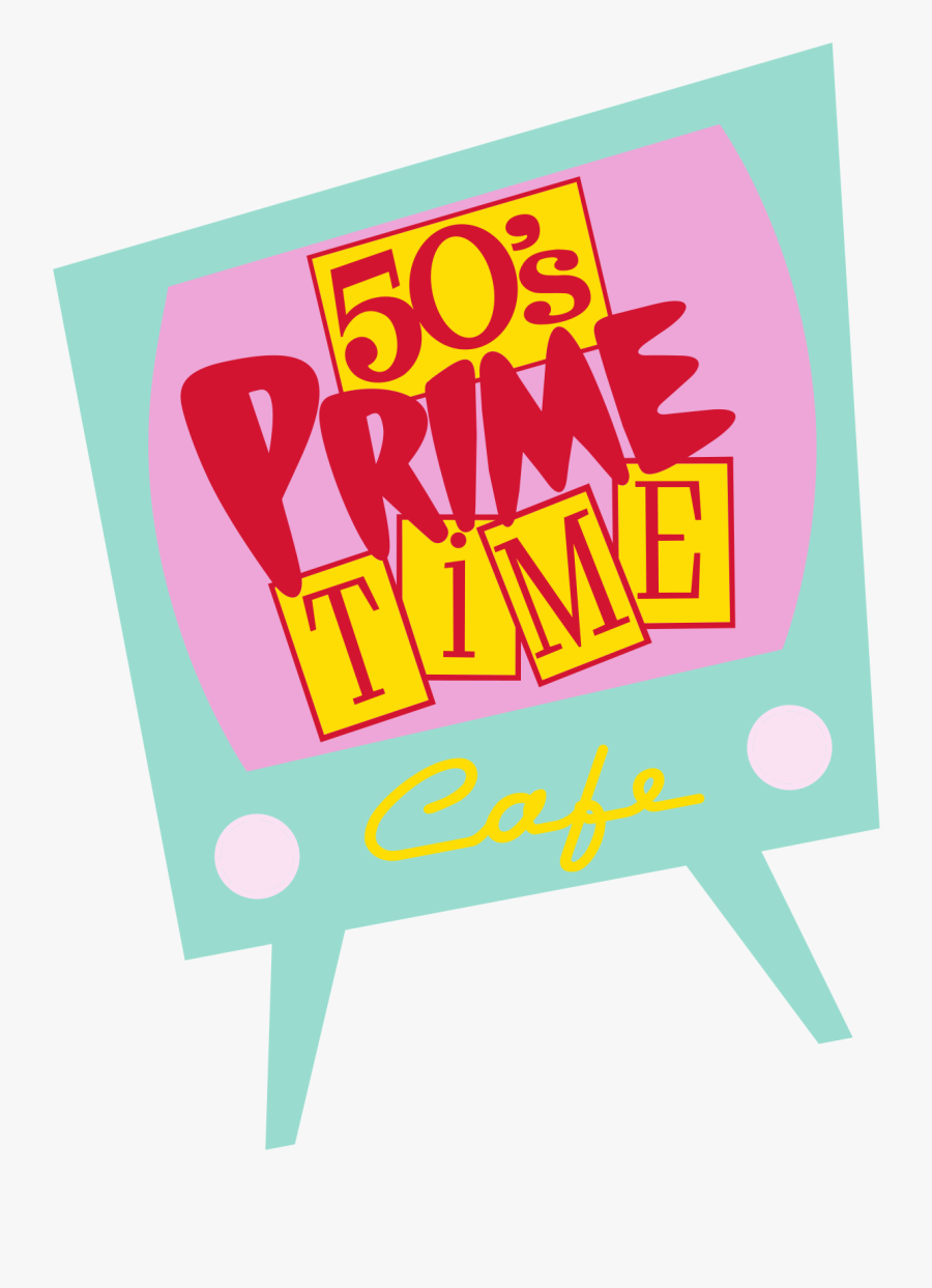 50s Prime Time Cafe Disney Logo, Transparent Clipart