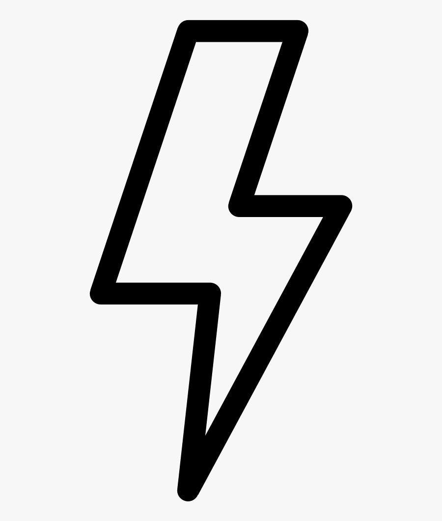 Transparent Black Lightning Png - Lightning Bolt Icon Png, Transparent Clipart