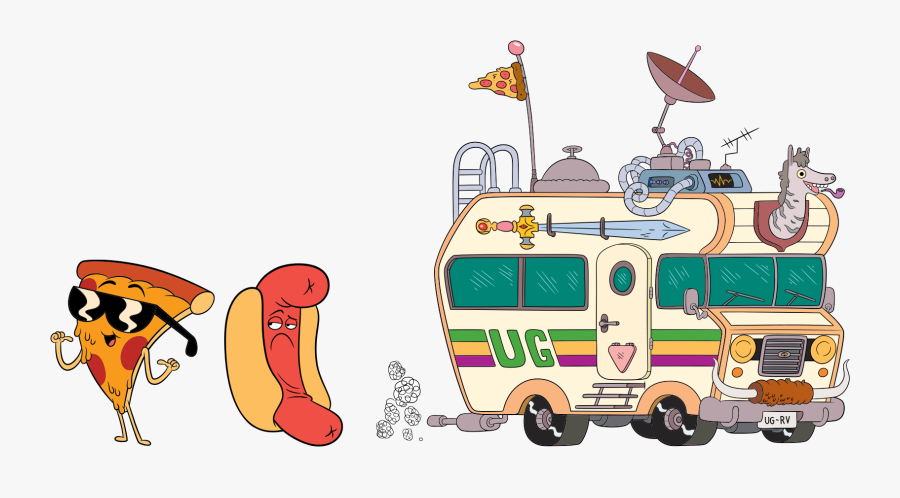 Cartoon Network Uncle Grandpa Van, Transparent Clipart
