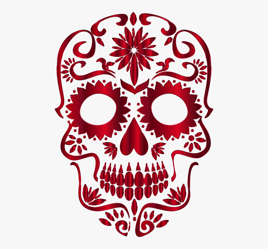 Visual Arts,flower,art - Sugar Skull Clipart Png, Transparent Clipart