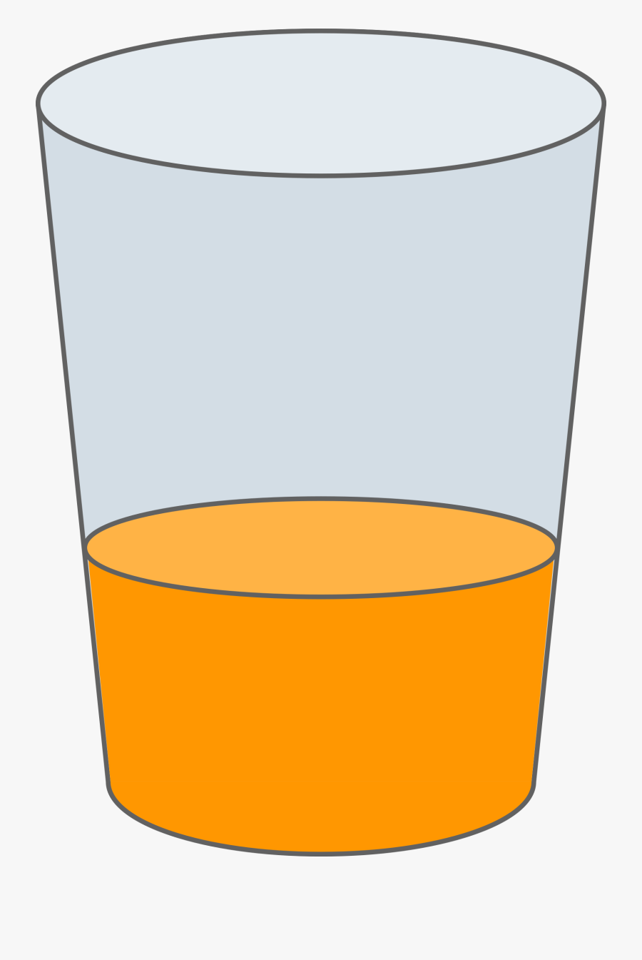 Oranje Juice Glass Svg - Little Juice In Glass, Transparent Clipart