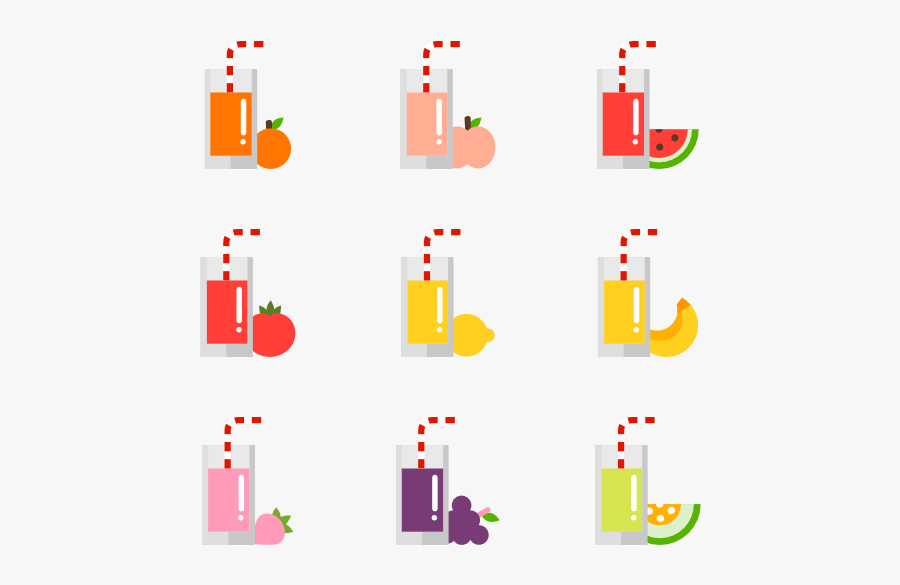 Fruit And Vegetable Juice Collection - Fruit Juice Photo Design Png, Transparent Clipart