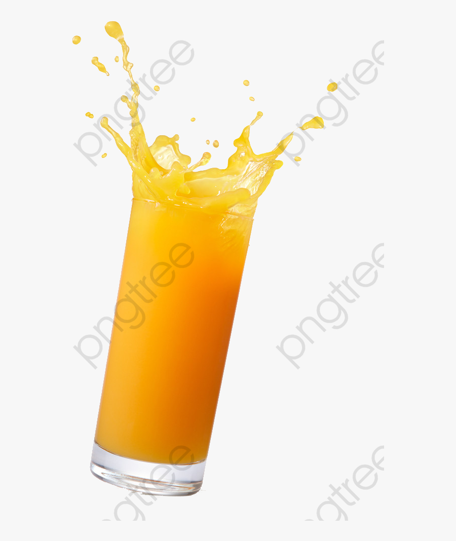 Squeeze Clipart Orange Juice - Spilled Orange Juice Png, Transparent Clipart