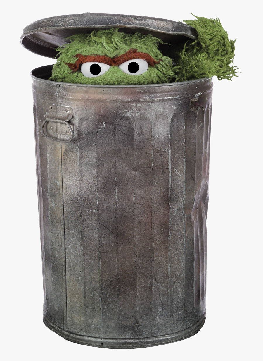 Trash Can - Oscar The Grouch, Transparent Clipart