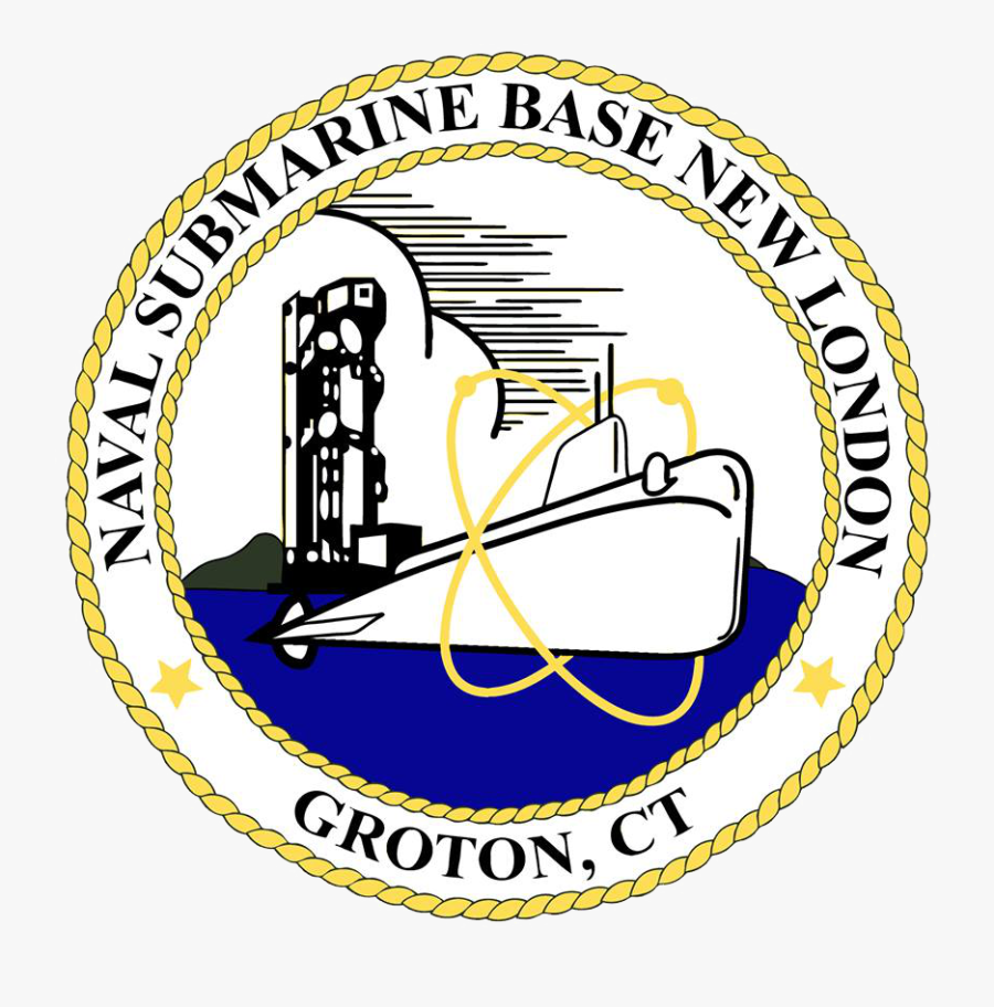 Us Naval Submarine Base New London Patch - Naval Submarine Base New London, Transparent Clipart