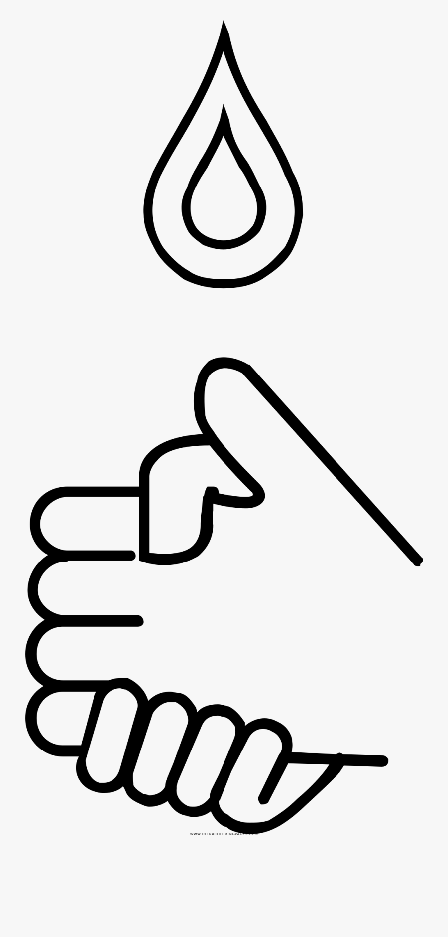 Wash Hands Coloring Page - Washing Hand * Png, Transparent Clipart