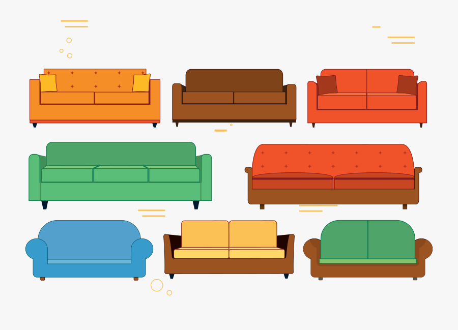 Couch Software Euclidean Vector Clipart , Png Download - Couch, Transparent Clipart