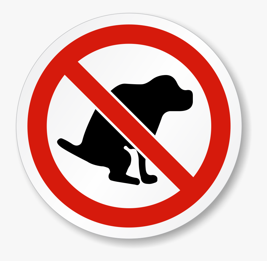 No Dog Poop Clipart Free - Dog Poop Sign, Transparent Clipart
