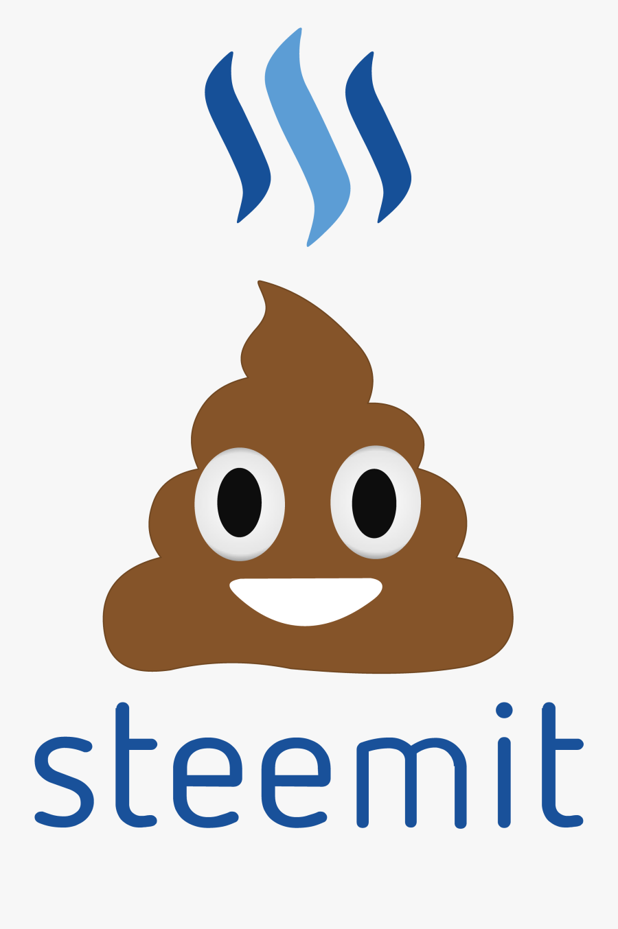 Steemit Is The Shit Artboard - Deep Fried Poop Emoji, Transparent Clipart