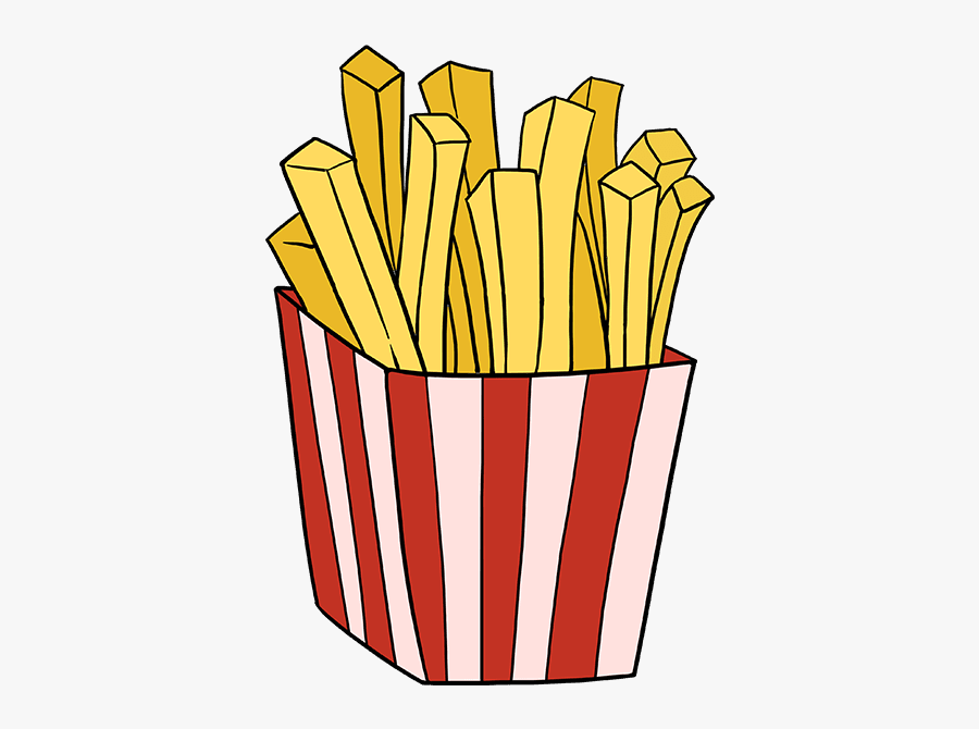 How To Draw French Fries Easy Drawing Of French Fries , Free