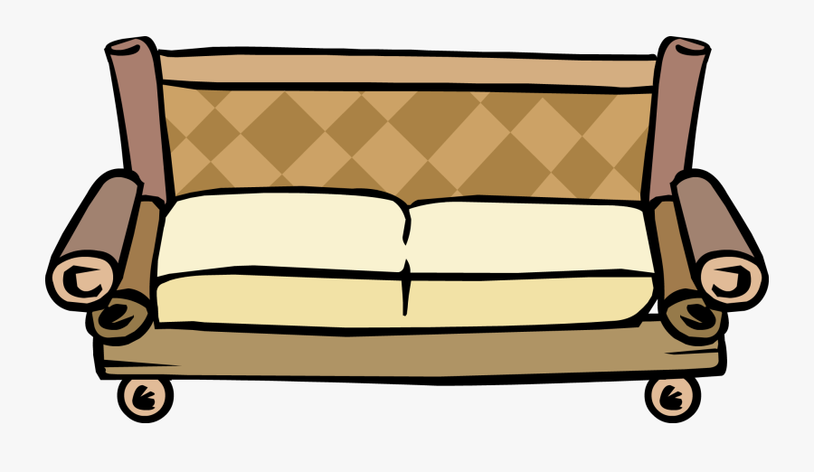 Image - Bamboo Couch - Png - Club Penguin Wiki - The, Transparent Clipart