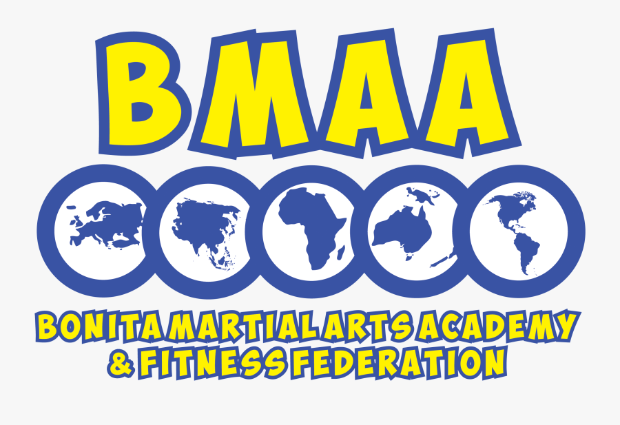 Bonita Martial Arts Academy And Fitness - World Map, Transparent Clipart