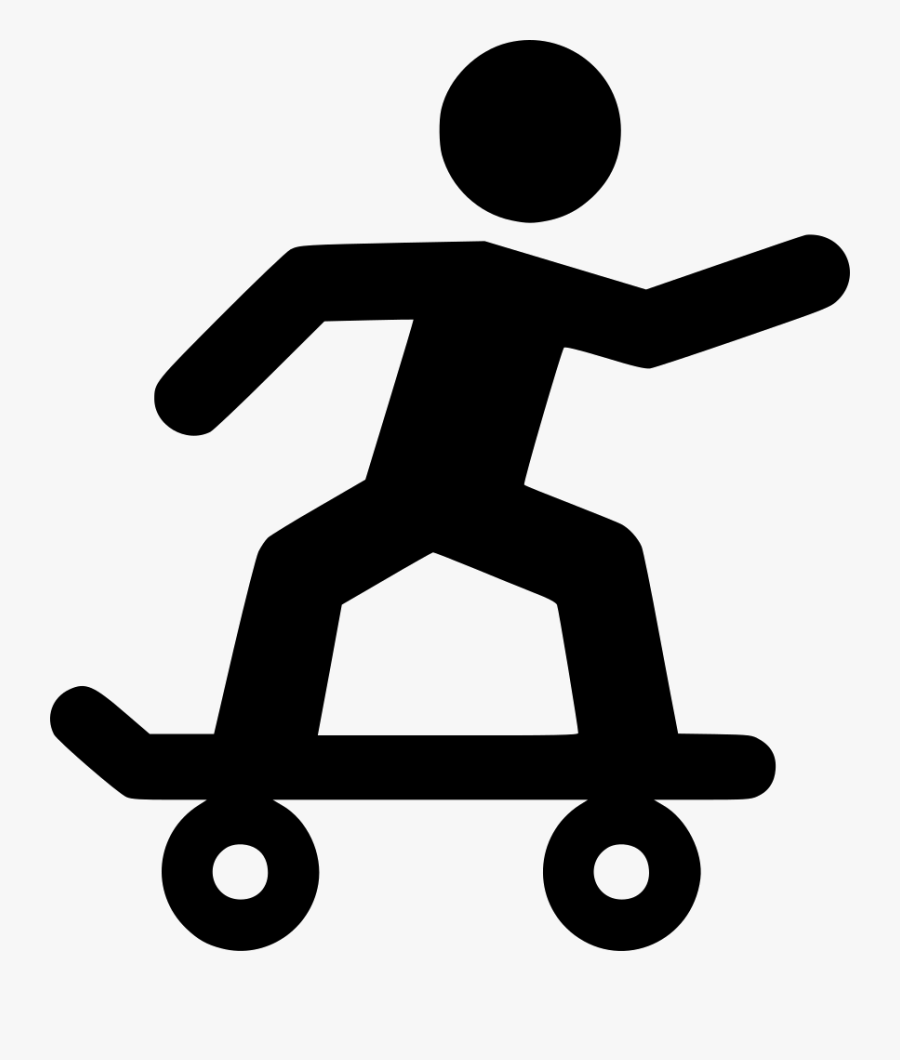 Skate Skater Svg Png Icon Free Download - Skate Symbol Png, Transparent Clipart