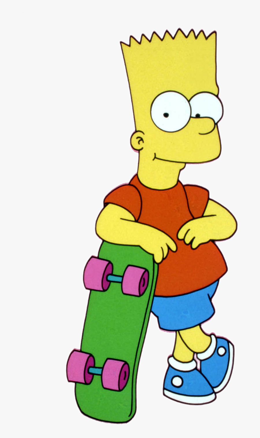 Inhalte Des Waldhessenverzeichnisses - Bart Simpson With Skateboard, Transparent Clipart