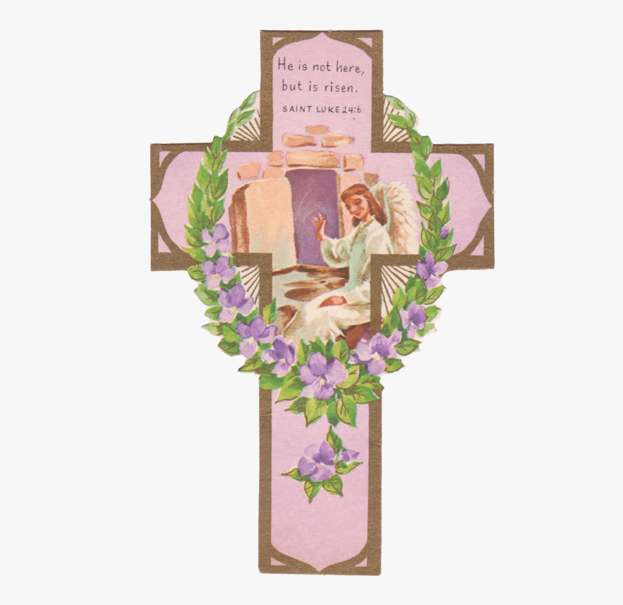 Save To Pinterest - Easter Clipart Vintage Cross, Transparent Clipart