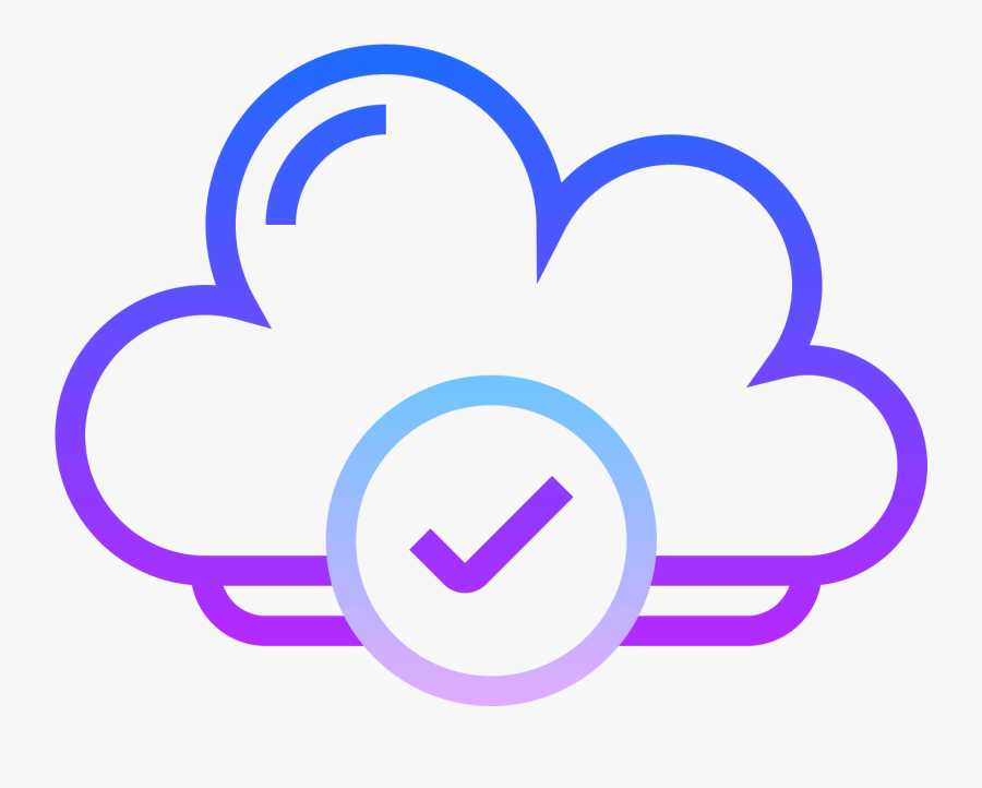 Cloud Checked Icon - Cloud Computing, Transparent Clipart