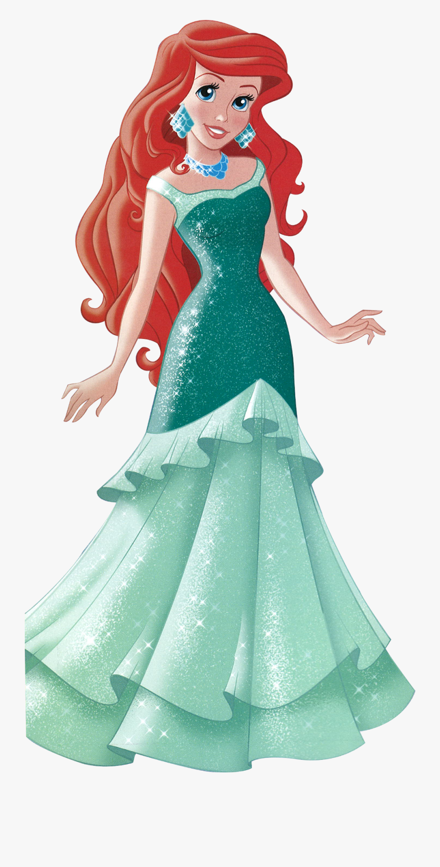 Barbie Clipart Queen Mermaid - Ariel Disney Princess Human, Transparent Clipart