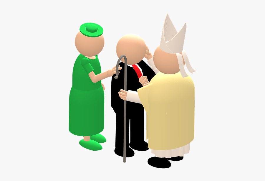 Confirmation, Bishop, Church, Firmpate, Firmand - Cartoon, Transparent Clipart
