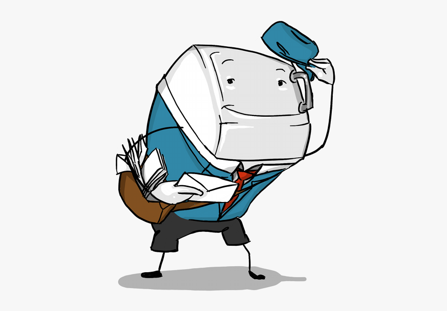 Friendly Float Tank Mailman, Transparent Clipart