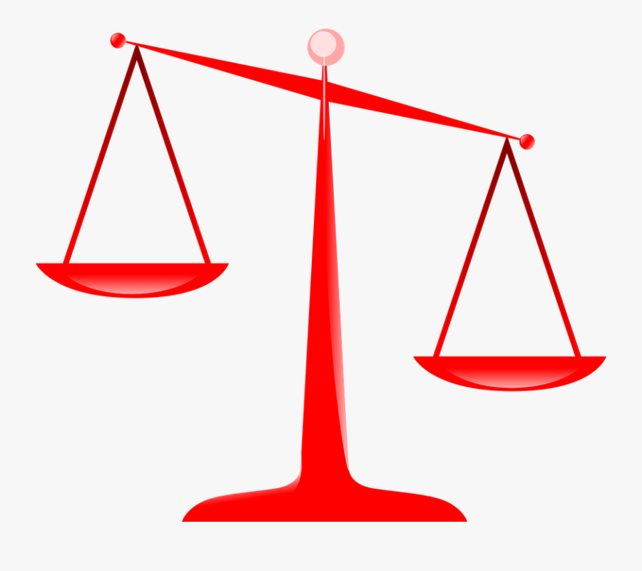 Scales-303388 - Red Scales Of Justice, Transparent Clipart