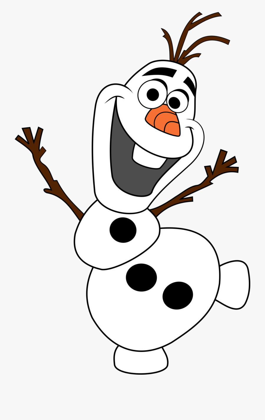 28 Collection Of Frozen Clipart Olaf - Molde De Olaf Para Imprimir, Transparent Clipart