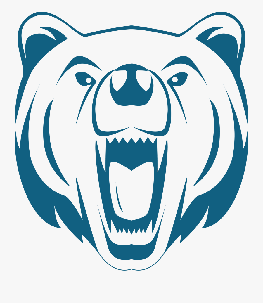 Grizzly Bear Drawing Face, Transparent Clipart