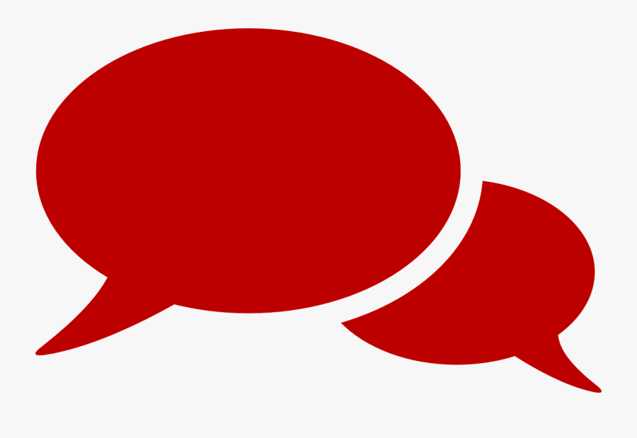 Live Chat Icon Red, Transparent Clipart