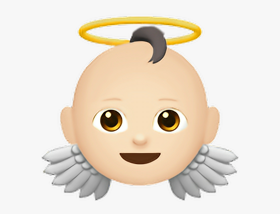 Angel Emoji 👼🏻 - Iphone Angel Emoji , Free Transparent Clipart - ClipartKey