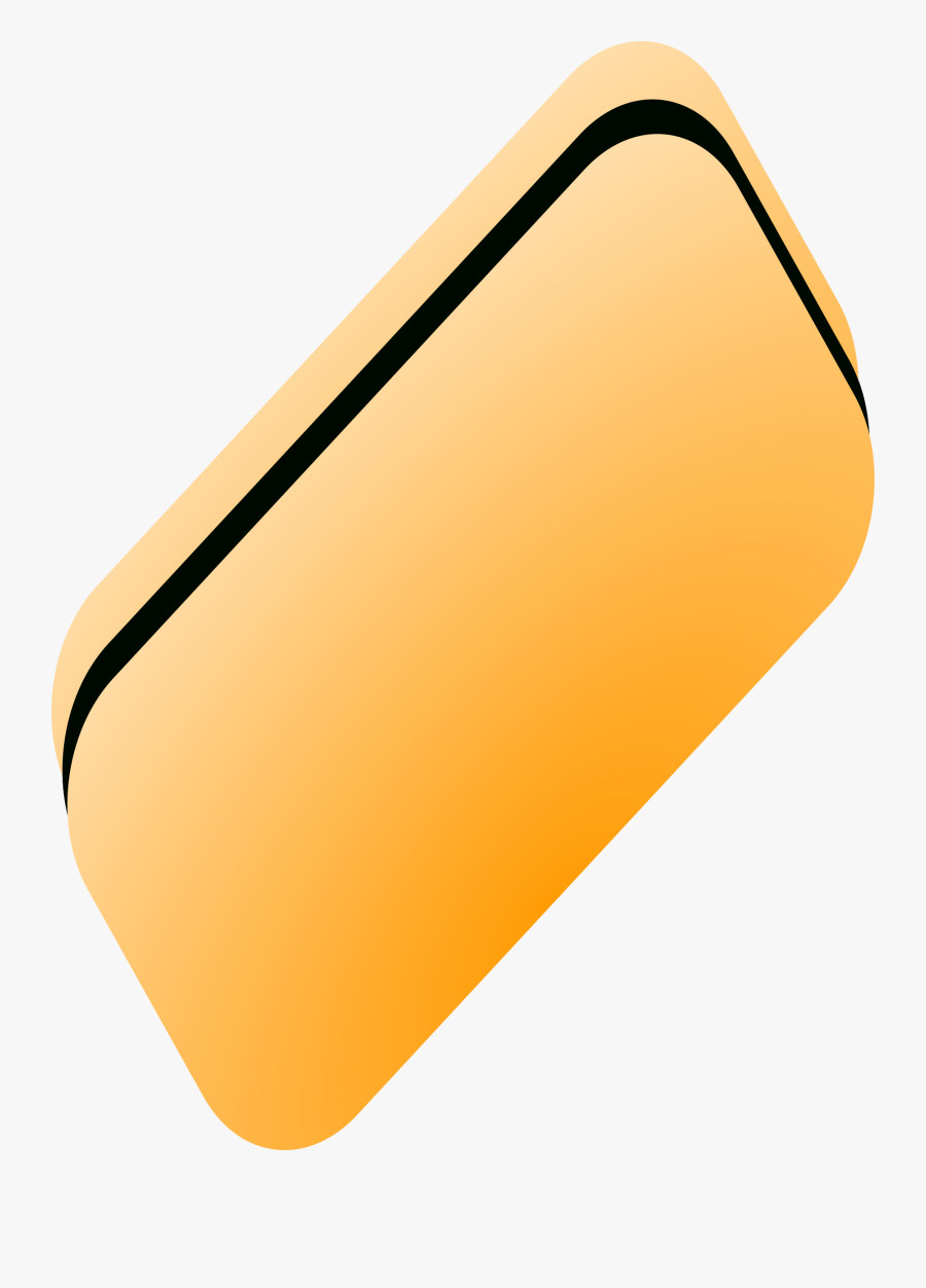 Eraser Clip Arts - Clipart Of A Yellow Eraser, Transparent Clipart