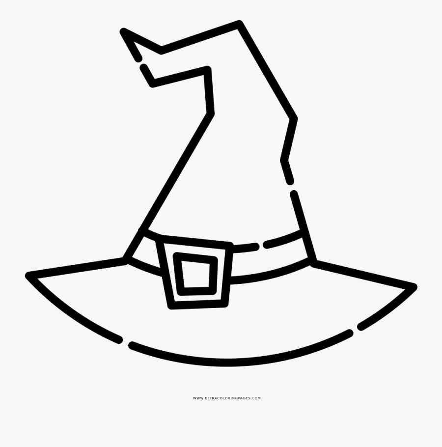 Witch Hat Coloring Page Free Transparent Clipart ClipartKey