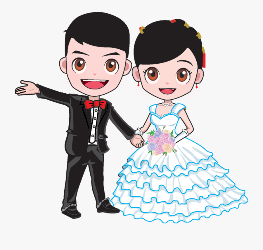 Transparent Groom Clipart - Animation Animated Bride And Groom, Transparent Clipart