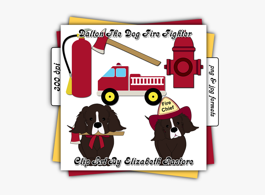 Firefighter Dog Clip Art Consist Of Images - Firefighter, Transparent Clipart