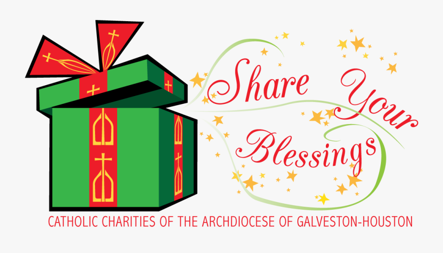 Share Your Blessings This Christmas, Transparent Clipart
