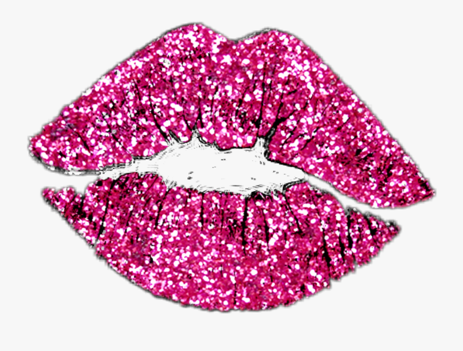 Transparent Free For Download - Pink Glitter Lips Transparent , Free ...