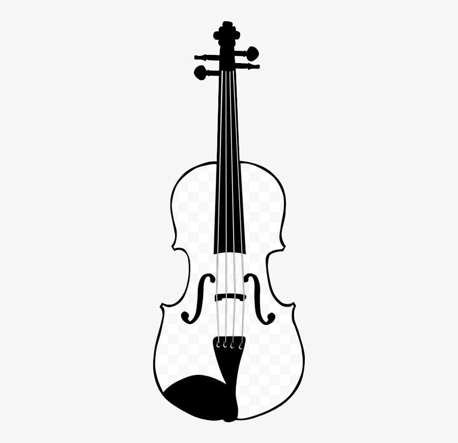 Clip Violin Drawing Bow Clip - Violin Png Clipart Black And White, Transparent Clipart