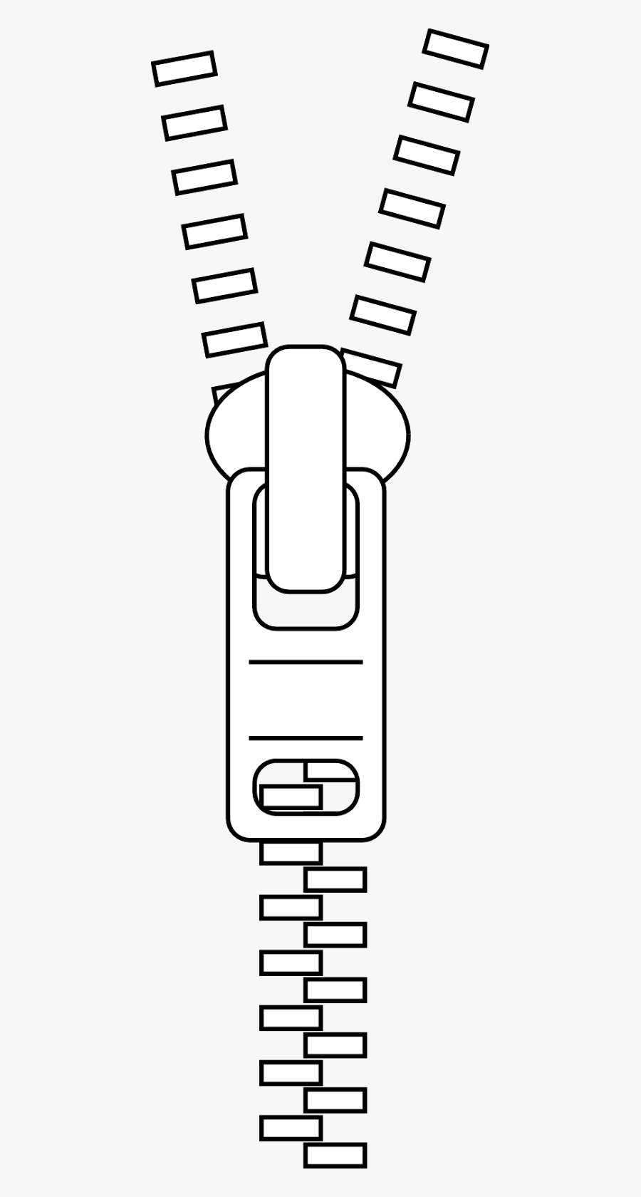 Zipper Clipart Black And White, Transparent Clipart