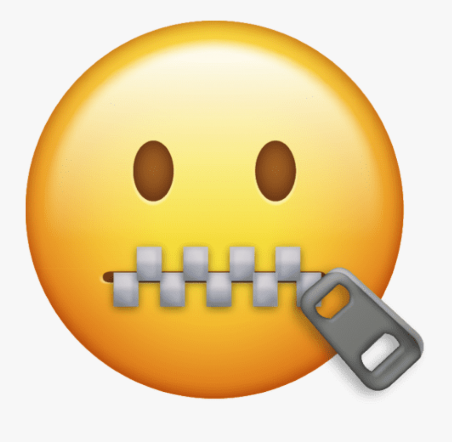 Clip Art Emoji High Res - Zipper Mouth Emoji Png, Transparent Clipart