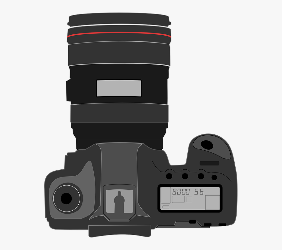 Dslr Camera Vector Png, Transparent Clipart